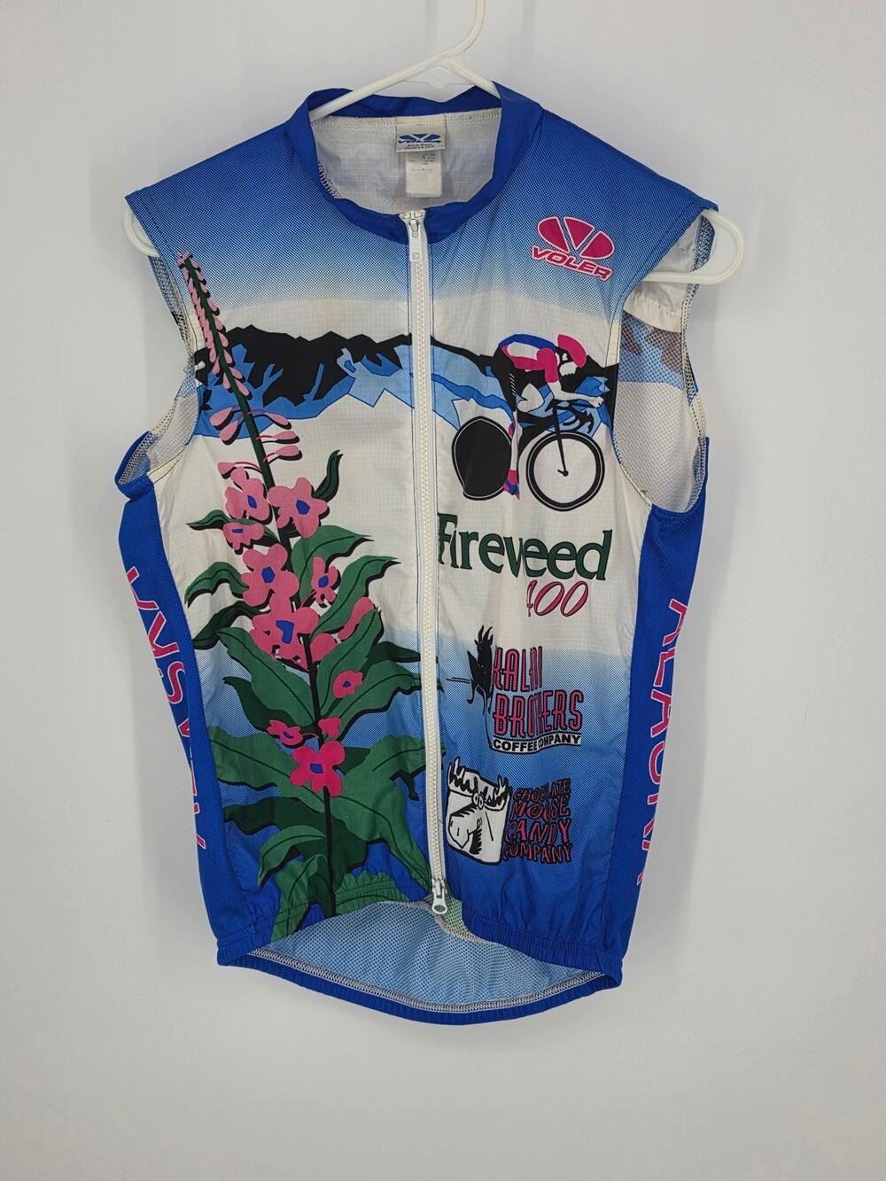 Voler M Cycling Vest Fireweed 400 Trans-Alaska Bike Race Cut